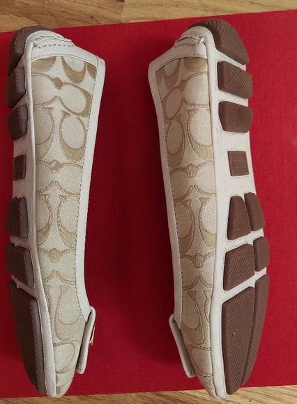 Coach Ballet Flat light khaki & cream size 8 - Picture 8 of 8